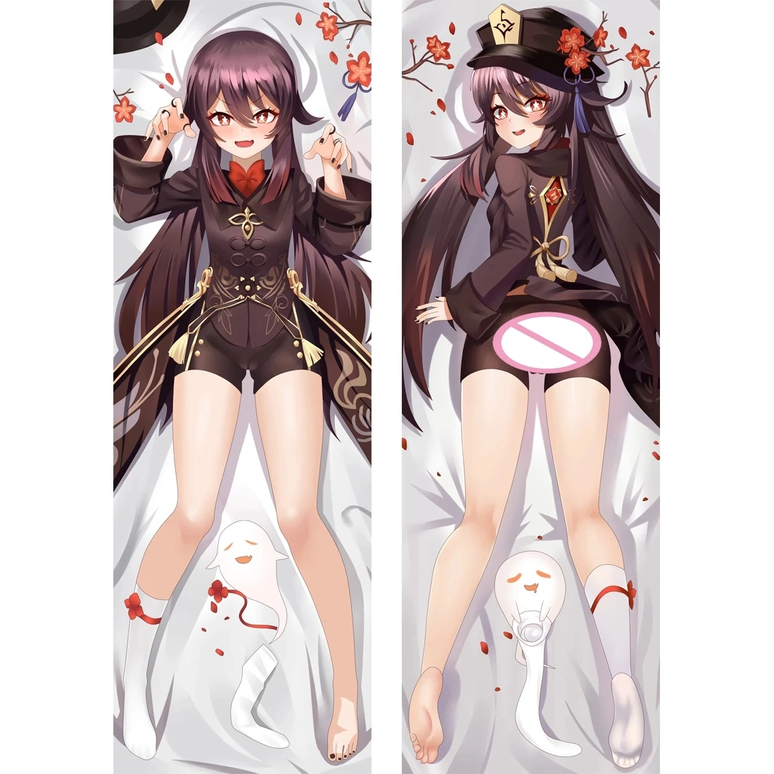 

Чехол для подушки Genshin Impact Hu Tao Dakimakura Peachskin Hutao, обнимающая подушка для тела, постельное белье, чехол