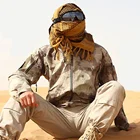 Модный новый тактический мусульманский головной платок с кисточками в стиле пустыни, Женский хлопковый мужской головной платок, шейный шарф, хиджаб