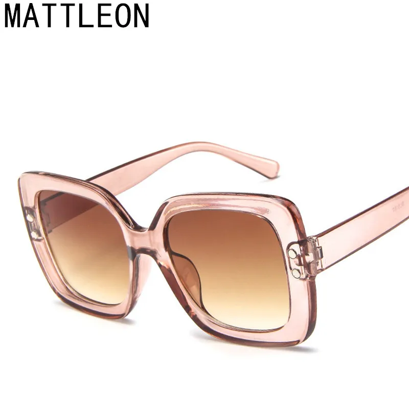 Женские квадратные солнцезащитные очки большие женские модные брендовые