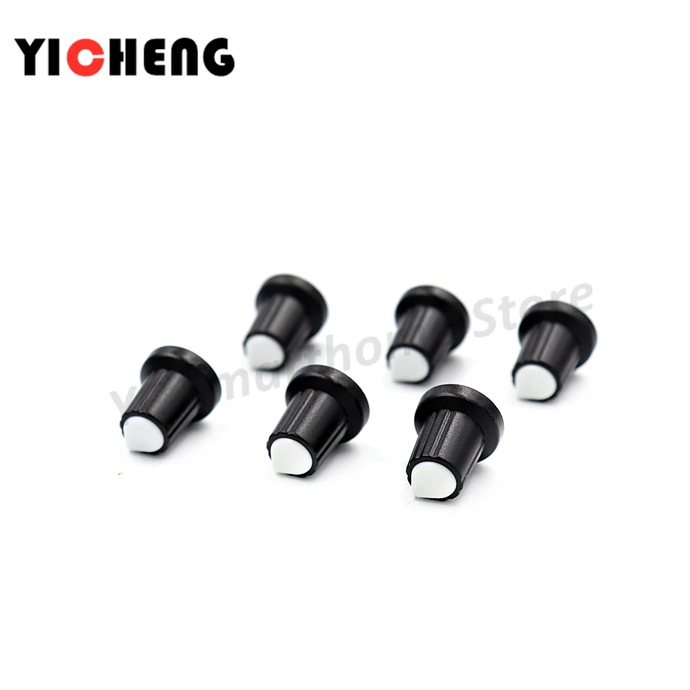 

6Pcs Plastic Knob Plum Blossom Handle 15X17mm AG2 Potentiometer Amplifier Knob