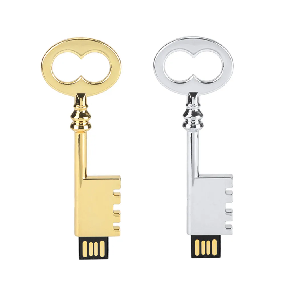 USB Flash Memory Drive 16GB Vintage Key 2.0 Metal Stick Storage Thumb Digital U Disks Micro Sd Drive-L830 | Компьютеры и офис