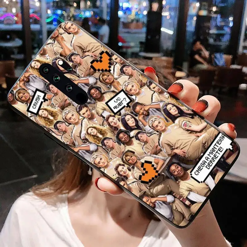 Оранжевый Новый черный силиконовый чехол для телефона Redmi Note 9 8T 8A 7 6 6A Go Pro Max K20