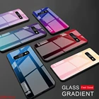 Цветной чехол для Samsung Galaxy S10 S10e A51 A71 A50 A70 A31 A30s A9 A7 A5 S9 S8 Plus Note 8 9 10 S20, ультразакаленное стекло