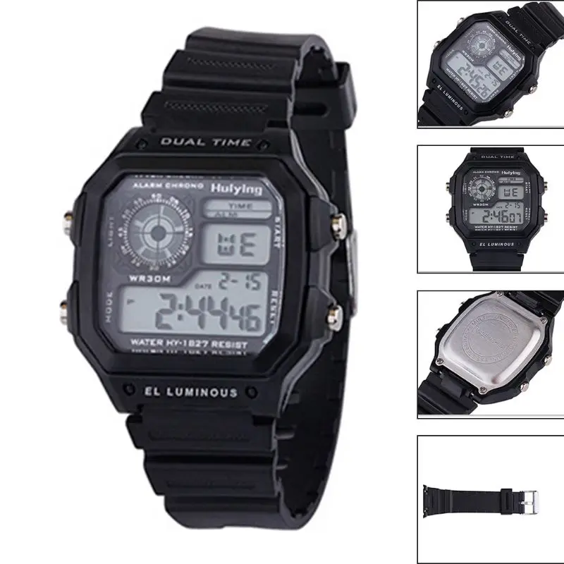 Креативное освещение Дети Электронные Водонепроницаемые часы Дети Мальчики Девочки цифровые спортивные часы Подарки