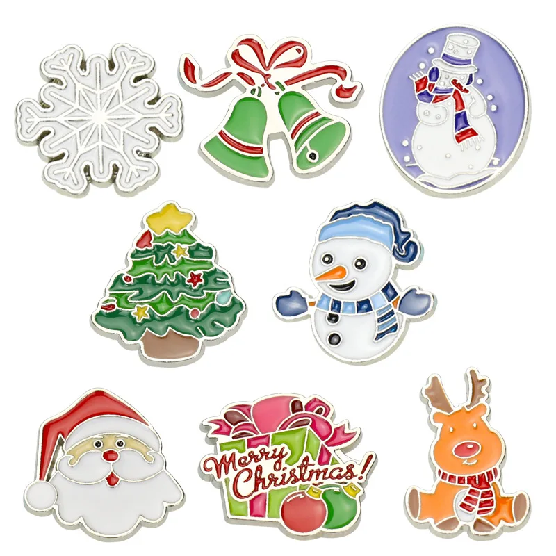 

New cartoon snowflake elk christmas brooches student accessories cute christmas brooches accessories