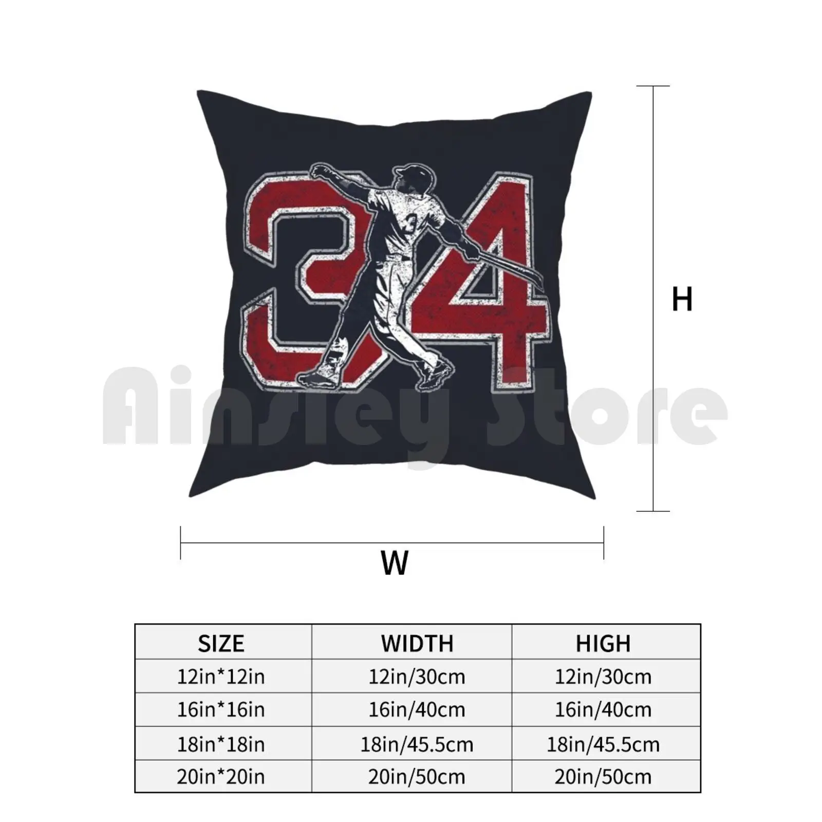 34-Big Papi (винтажная) подушка с рисунком для дома мягкая искусственная Обложка 34