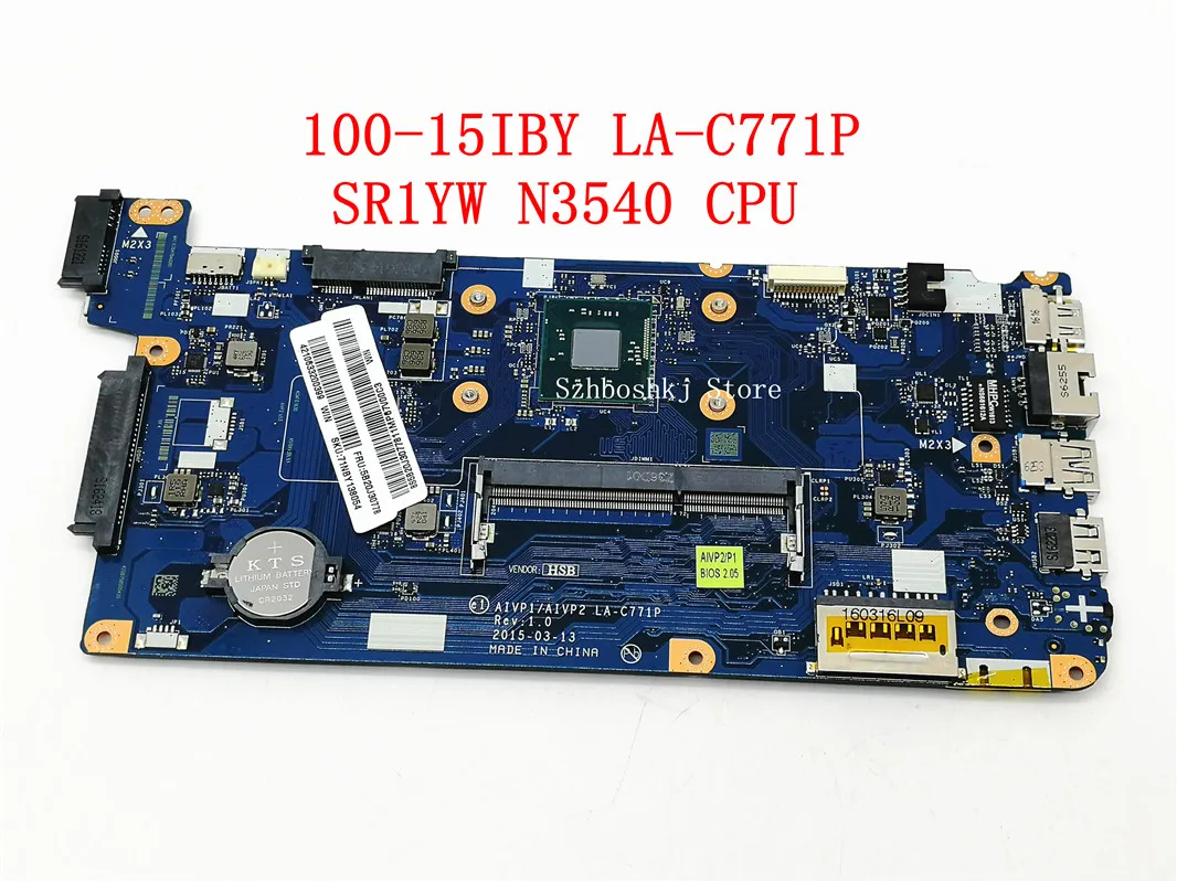 AIVP1/AIVP2 LA C771P материнская плата для Lenovo B50 10 100 15IBY ноутбука 5B20J30778 5B20J30714 W/ CPU N3540 100%