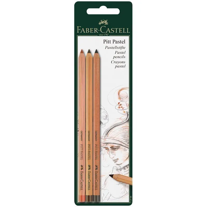 Пастельные карандаши Faber-Castell &quotPitt Pastel&quot 03 цветов 285960 | Канцтовары для офиса и
