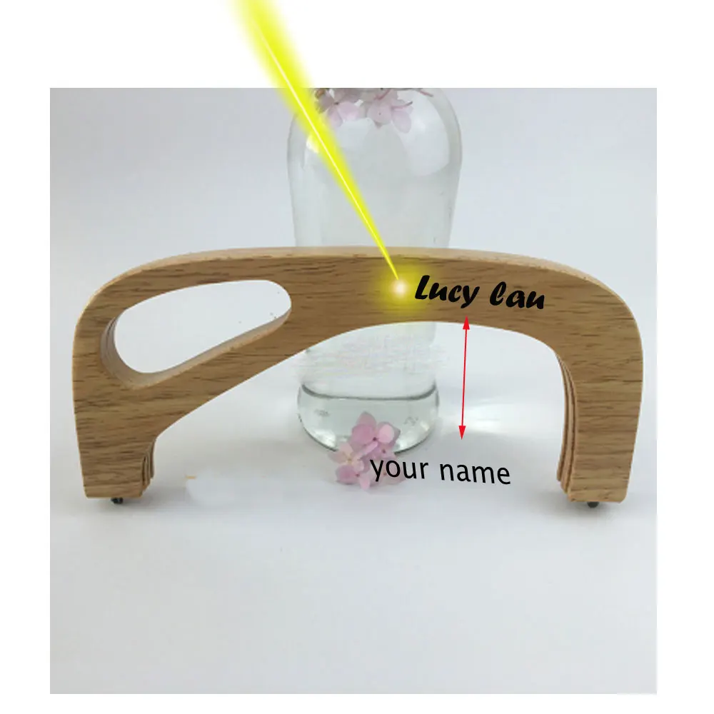 25 см DIY женский кошелек рамка деревянная застежка для сумки изготовление