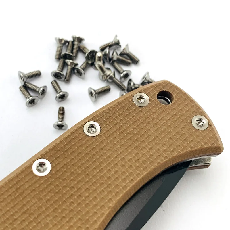 1 шт. винт T8 Torx с гайкой складной карманный нож металлический титан