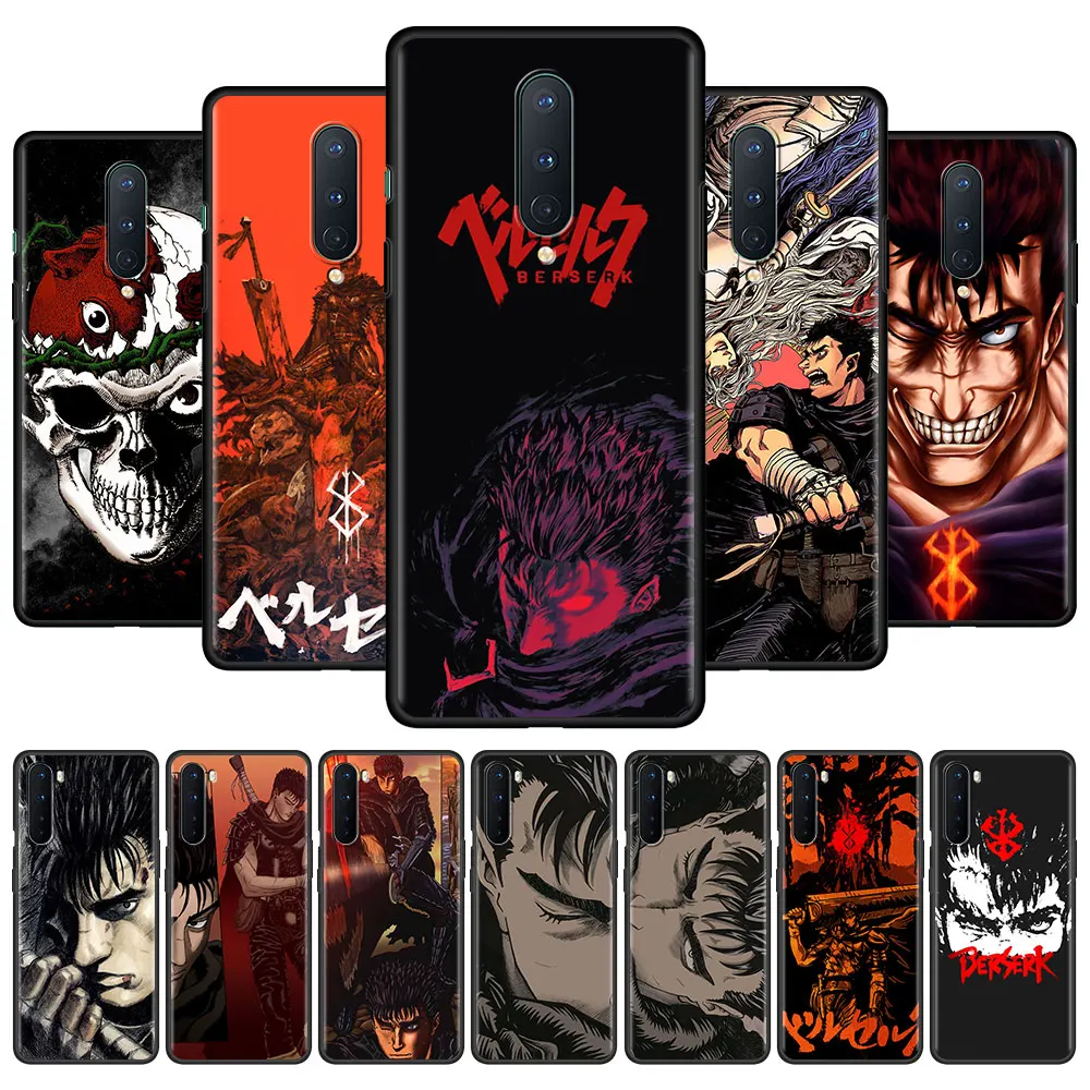 

Tpu Soft Case For OnePlus 8T 8 Nord N10 9 7 Pro 9R N100 N200 6 6T 7T CE 2 5G Silicone Funda Anime Berserk Guts Phone Cover