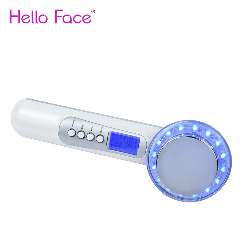 Goede Ultrasone 5 In 1 Gezicht Lifting Rf Machine Thuisgebruik Rf Schoonheid 1Mhz Afslanken Instrument Foton Therapie Trillingen Huid Massager