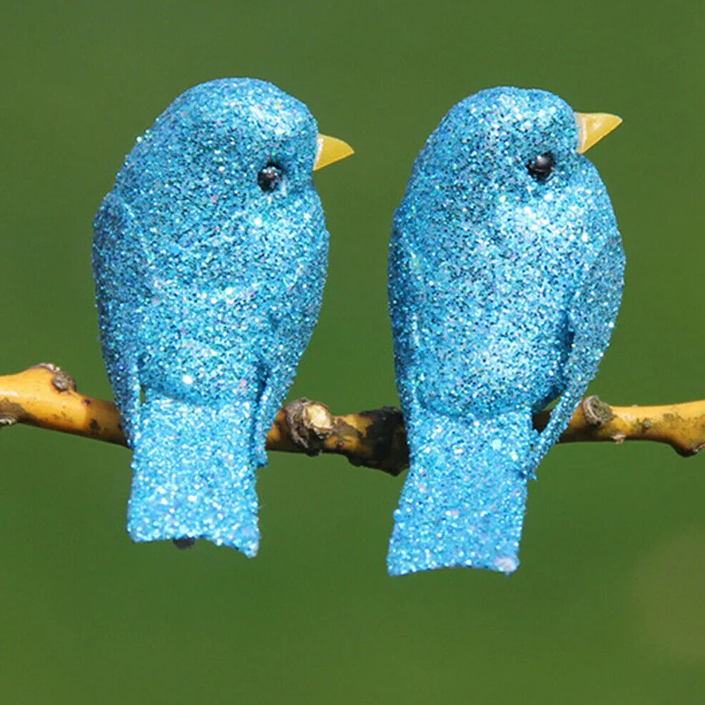 Украшение рождественской елки 12 шт Блеск для сада Искусственный Имитация пены