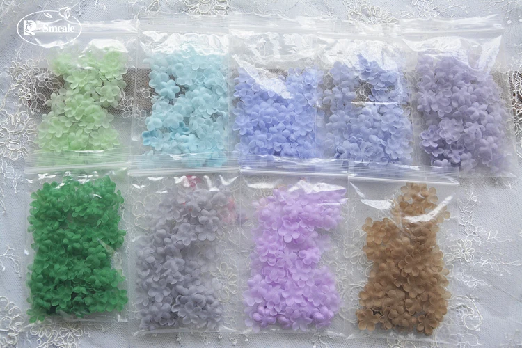 1.5CM Color Organza Petals Baby Clothes Headwear Material Handmade 3D Flowers RS3797 | Дом и сад