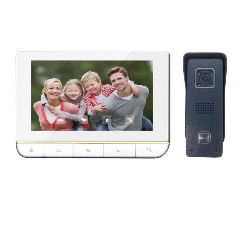 Набор для видеодомофона 4-проводная система связи с дверным звонком |