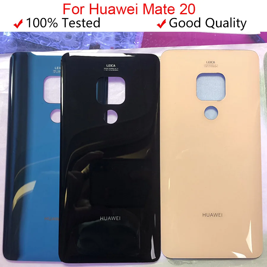 

New 6.53" For Huawei mate 20 HMA-AL00 HMA-L09 HMA-L29 Glass Rear Back Door Housing For Huawei Mate 20 Battery Door Cover