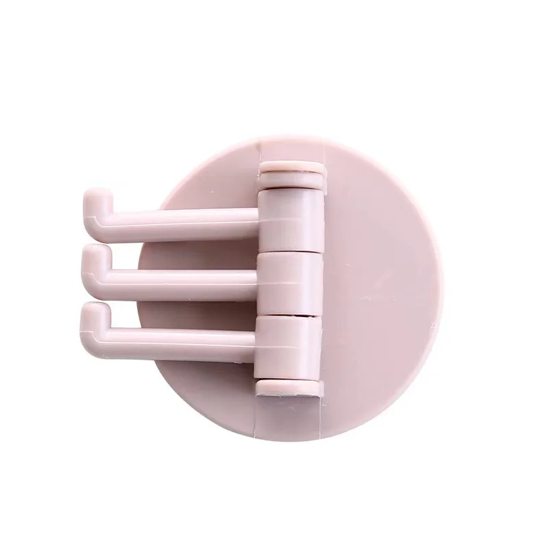 

Three Branch Rotatable Seamless Adhesive Hook Strong Bearing Stick Hook Kitchen Wall Hanger Bathroom Kitchen supplies Hooks