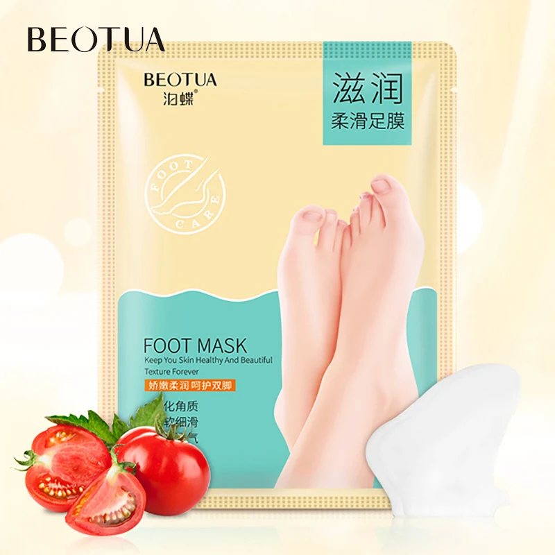 BEOTUA Baby Foot Отшелушивающий обновляющий маска для ног пилинг омертвевшей кожи кутикулы пятки носки Гладкий увлажняющий педикюрный крем 1 пара = 2 шт