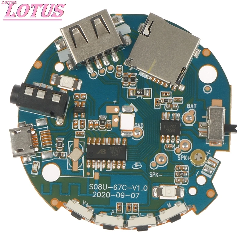 

3.7-5V Multifunction Bluetooth Receiver Audio Amplifier Board MP3 Decoder