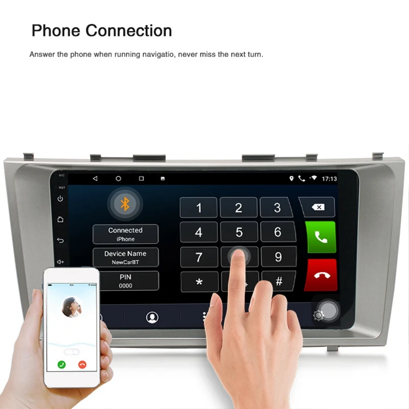 1 + 16G Android 8 автомобильный радиоприемник мультимедийный плеер для Toyota Camry 2009