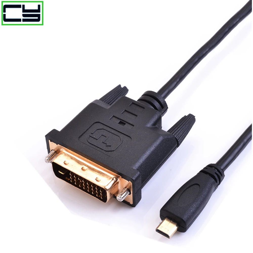 Micro HDMI совместимый с DVI видеокабель Lenovo yoga2 компьютер подключен к монитору