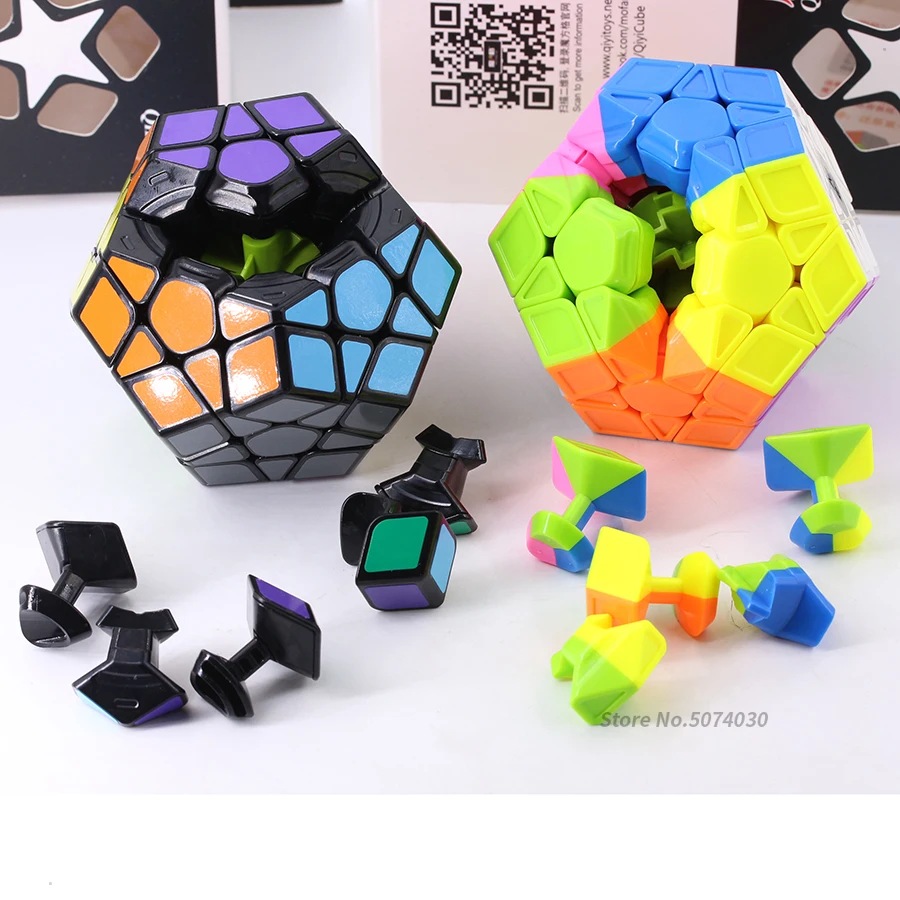 Qiyi QiHeng S магический куб Megaminxed Speed Cubes12 боковая головоломка для начинающих Cubo Magico