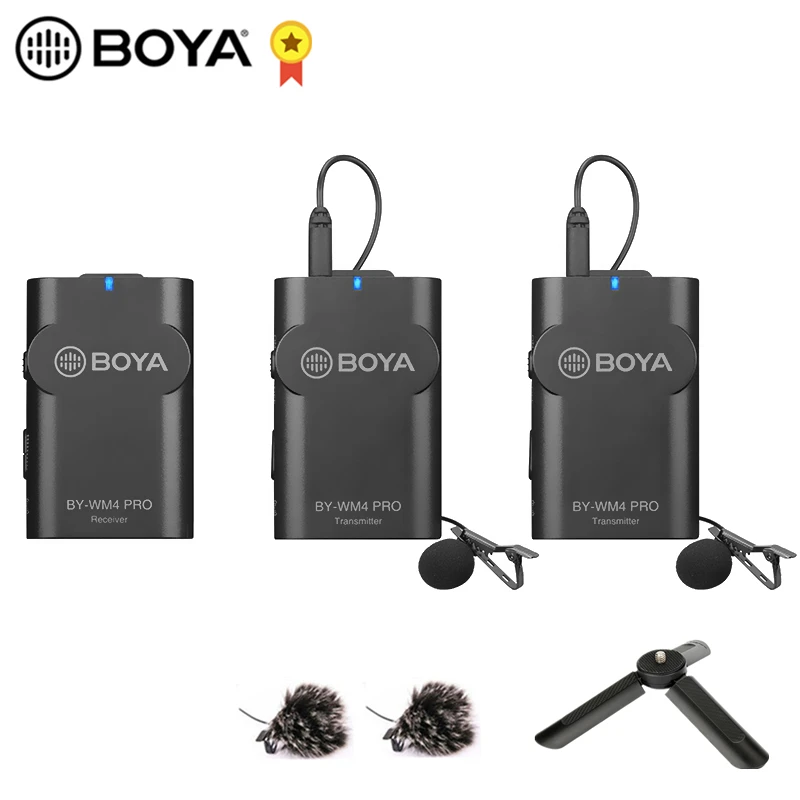 Беспроводной микрофон BOYA BY WM4 Pro K2 K1 петличный для цифровой зеркальной камеры