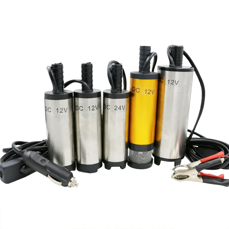 

1pc Stainless steel Transfer Pump 12V/24V 38mm Clip Smoke Plug Paver Digging Machine Construction Roller Tanker Gas Oil Water
