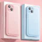 Роскошный оригинальный кожаный мягкий силиконовый чехол для iPhone 13 12 Mini 11 Pro Max X XR XS 7 8 Plus SE 2 защита для камеры противоударный чехол