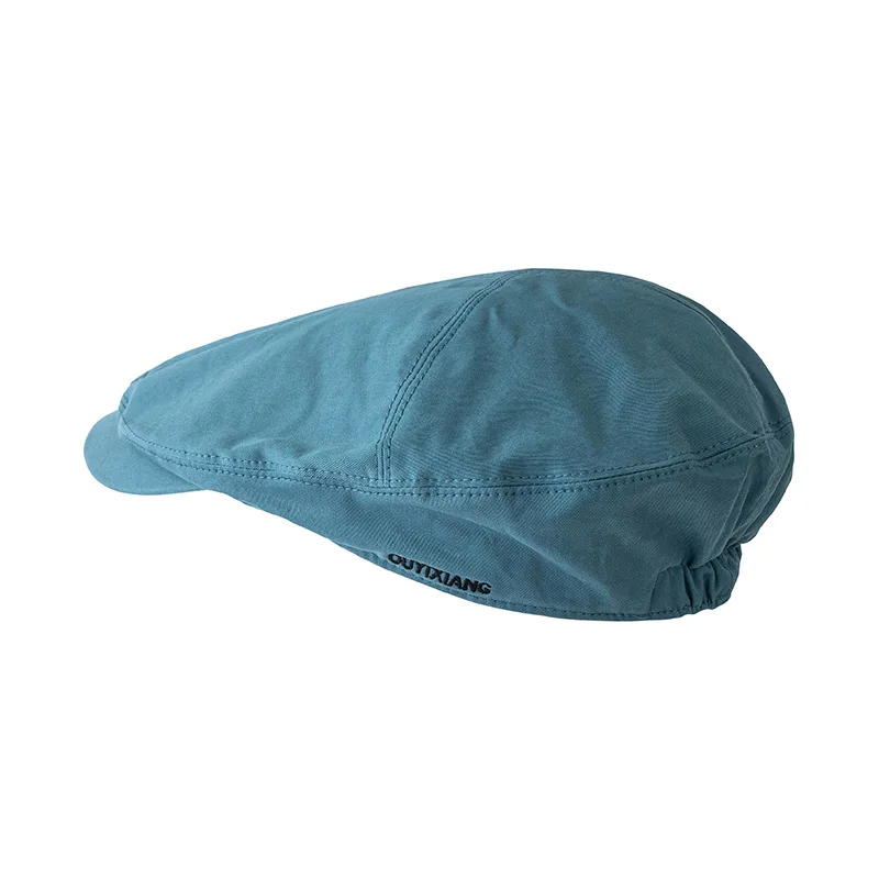 

Pure cotton hemp forward hat retro Beret women's summer thin Newsboy Hat fashion Korean anti wearing detective hat