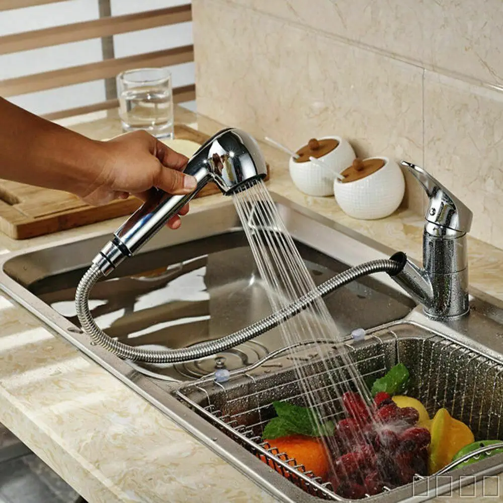 Кухонный смеситель черный кухонный кран с одной ручкой и одним отверстием 360