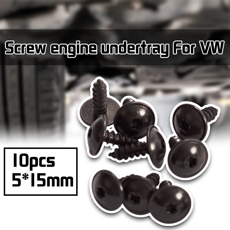 

20/30pcs 5*15mm Engine Cover Undertray Splash Guard Fender Mud Flaps Wheel Arch Torx Screw Bolt Fastener T20 Clips For VW Audi