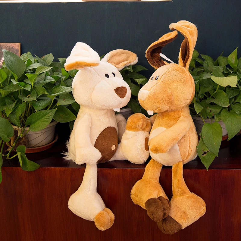 Настоящий Кролик плюшевая игрушка мягкие куклы животных милый кролик с большой
