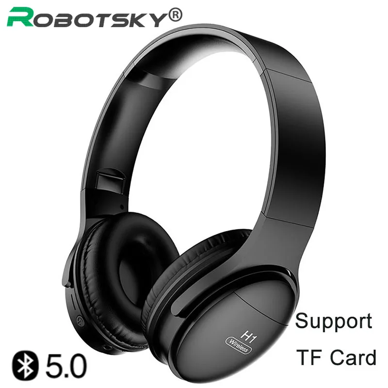 Беспроводные Игровые наушники H1 Bluetooth V5.0 HD Hi Fi стереонаушники с шумоподавлением и