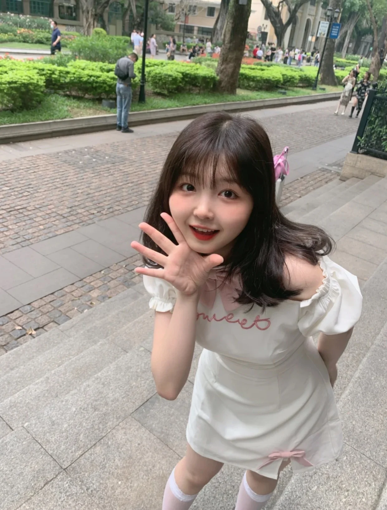 Красивое Летнее приталенное платье с бантом | Женская одежда