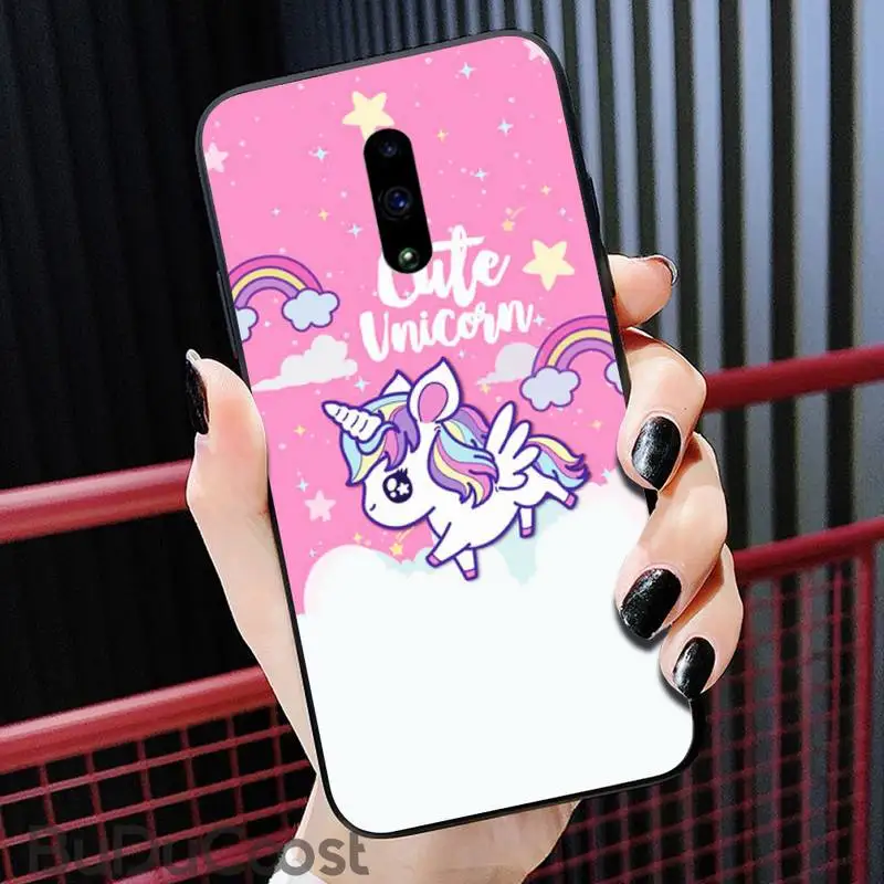 

Riccu Cute unicorn rainbow Phone Case For Redmi 6 4X 7 7A 8 GO K20 Note 4 4X 5 5A 6 6 Pro 7 8 8pro Black TPU Soft