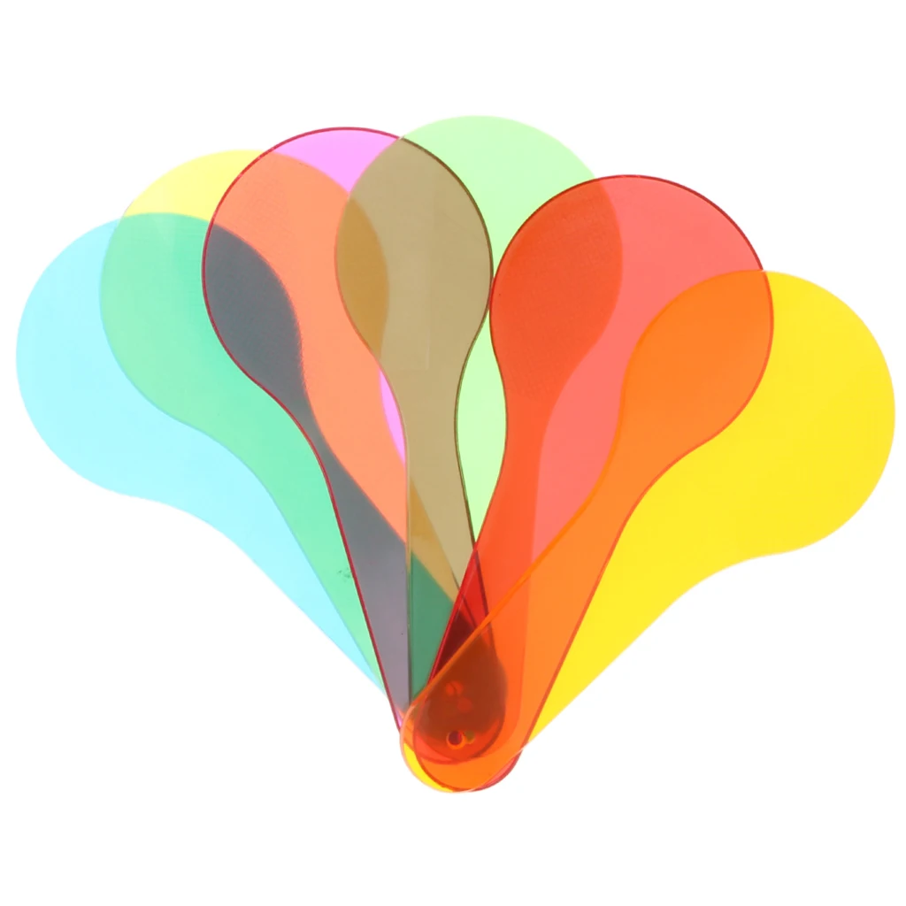 6 шт Пластиковые Детские Цвет фильтровальная пластина оптический Детская