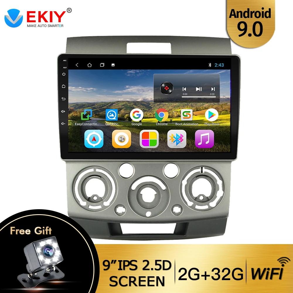 EKIY 9 &quotIPS Android 0 Авторадио головное устройство для Mazda BT50 BT 50 2006 2007 2010 Ford Ranger Wifi