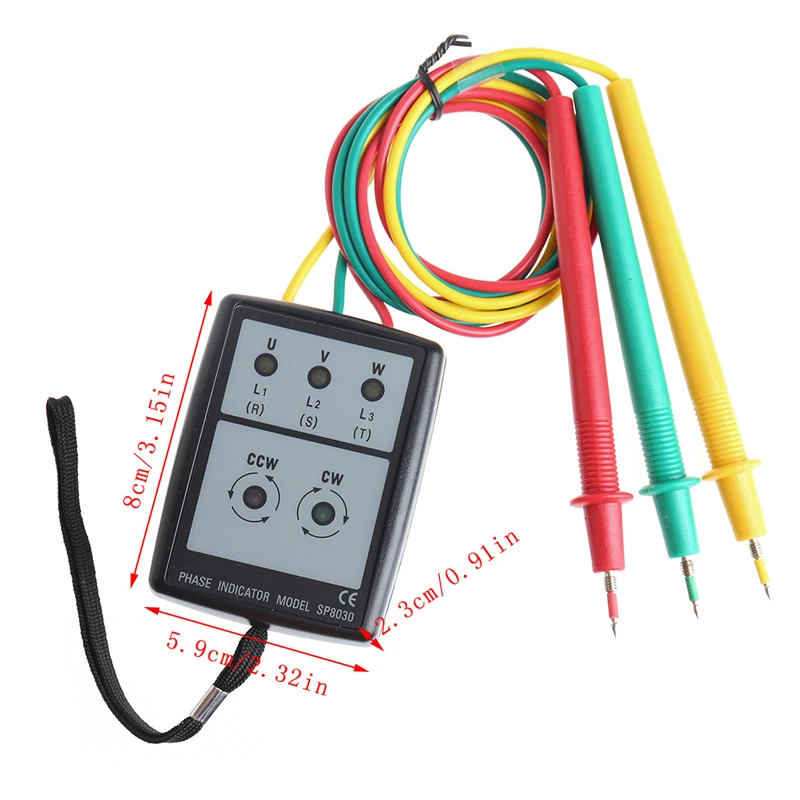 Digital LED Three 3 Phase Rotation with Indicator Tester Detector Meter 20400Hz | Инструменты