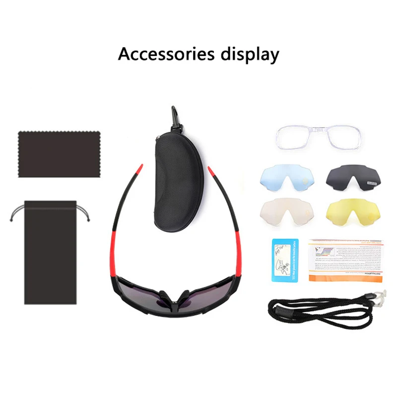 

Glasses Polarized Cycling Photochromic Sunglasses Lenses Men Female Glasses Bike Protective Goggles Bicycle Sun Sports Eyewear