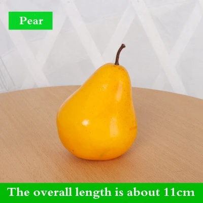 Pear Искусственный фруктовый Овощной Детский развивающий магазин дисплей реквизит цветок модель украшения фотография ферма украшения реквизит - Цвет: Pear