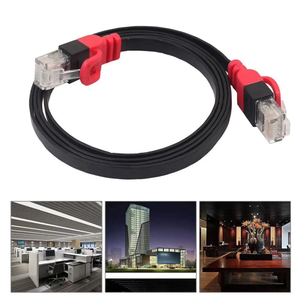 1 м/2 м RJ45 CAT6 Ethernet сетевой LAN кабель Плоский UTP патч-маршрутизатор для ПК ноутбука