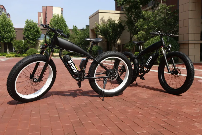 26 дюймовый электрический велосипед с толстыми шинами для