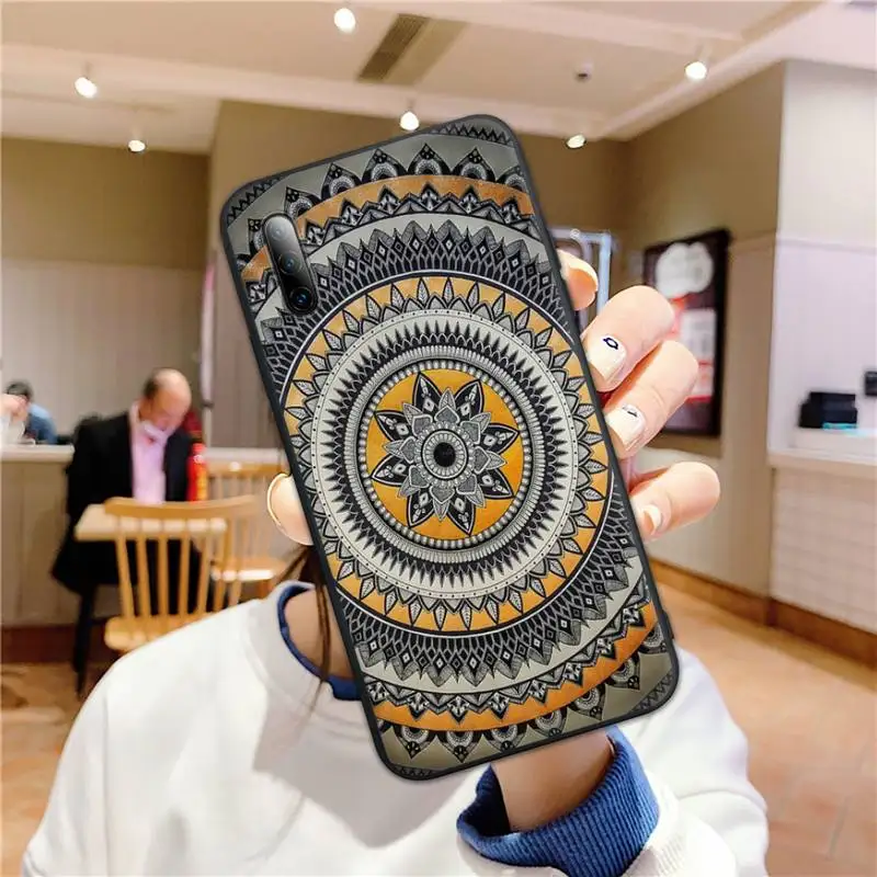 

Cute Mandala flower Phone Case for Samsung S7edge s8 s9plus s10 lite2019 2020 S20ULTRA S20plus Cover Fundas Coque