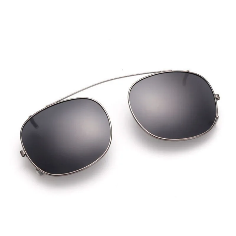 

Polarized Clip on Sunglasses Men Women Clips Driving Sun Glasses Vintage Square Sunglass Car Driver Goggles Anti-UVA UVB Black
