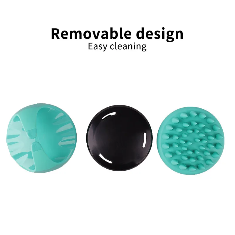 

Round Silicone Shampoo Brush Bath And Shower Comb SPA Back Massage Brush Massage Brush Silicone Shampoo Brush