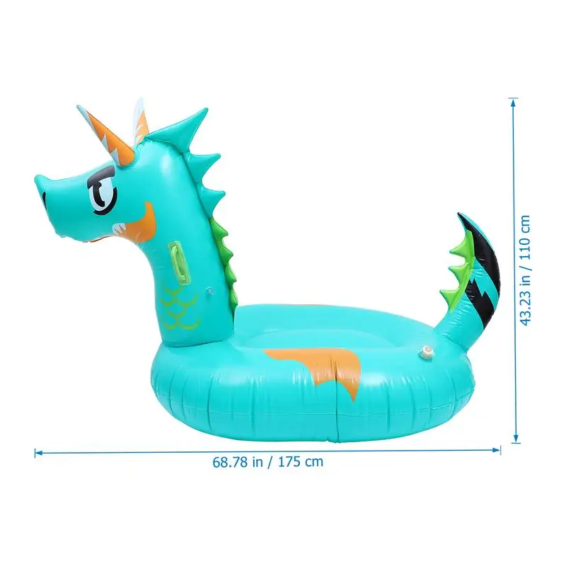 

1pc Pool Outdoor Dragon Shape Premium Swimming Inflatable Float Bed Inflatable Floating Mat