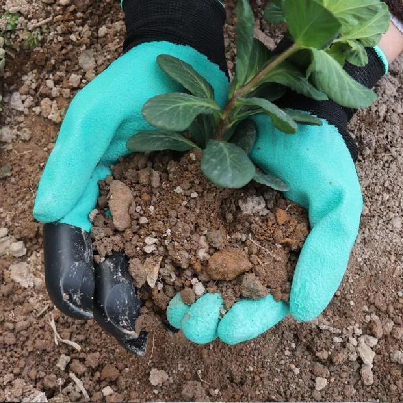 

Safety Work Gloves Gardening Water-proof Dipping ABS Paw Piercing Skid-resistant Breathable Planting Earth Cutting Safety Gloves