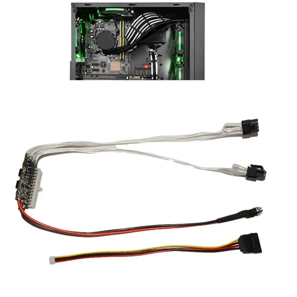 400W Выход DC блок питания ATX 24pin БП переключатель DC-DC Пико 6 + Американская