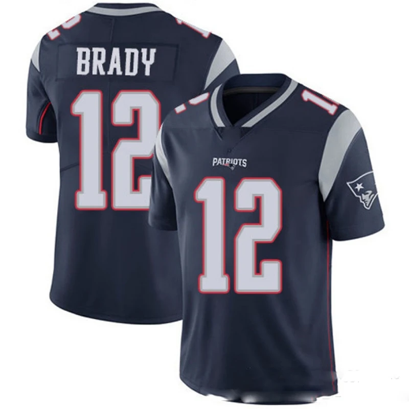 

Bilok Embroidery American Football Jersey Buccaneers Tom Brady 12# Fans Wear Men Women Kid Youth Blue New Rugby Jersey
